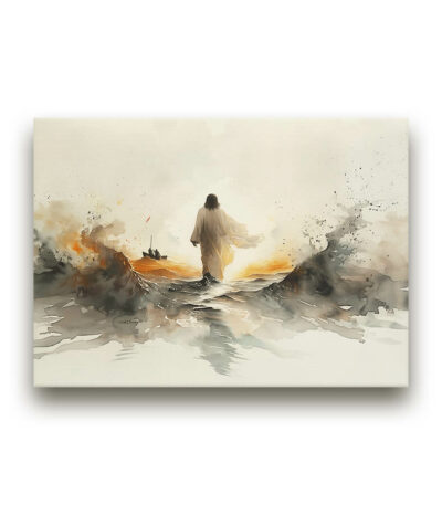 Calming the Storm Mounted Canvas