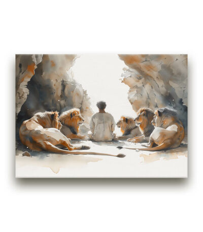 Daniel's Faith Mounted Canvas