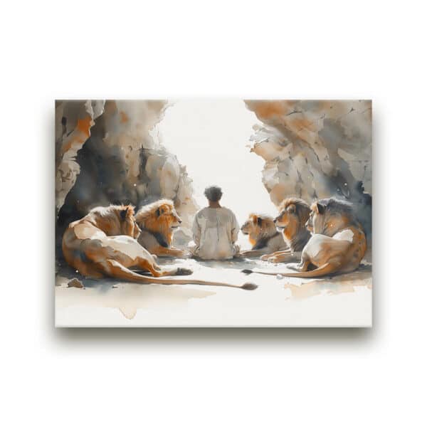 Daniel's Faith Mounted Canvas