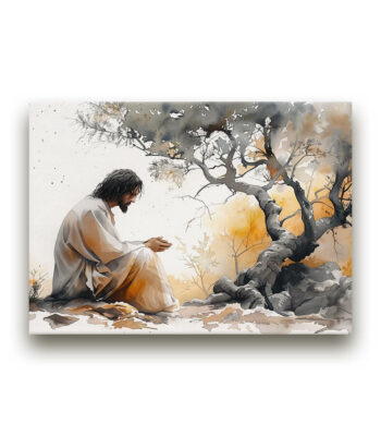 Gethsemane's Prayer Mounted Canvas