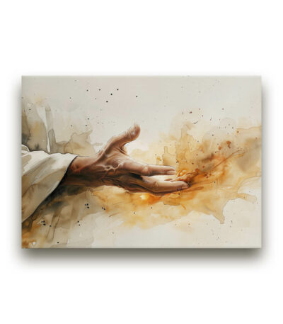 The Healing Hand Mounted Canvas